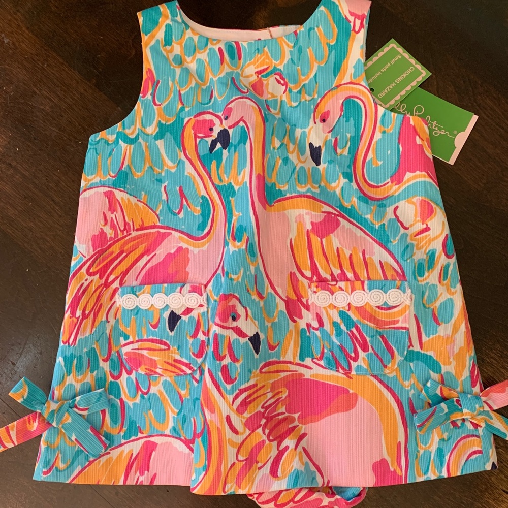 Lilly Pulitzer NWT Flamingo dress with bloomers